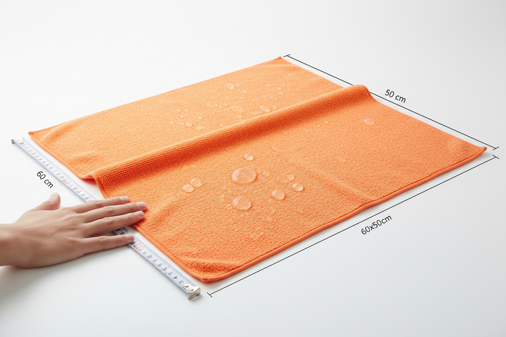 Mama Clean Plant fiber EXTRA Large(60*50cm Each) 27X Super Absorbent Cleaning Cloths | Absorbs 1 Full glass of water- Reusable & 900+ times washable-Pack of 4