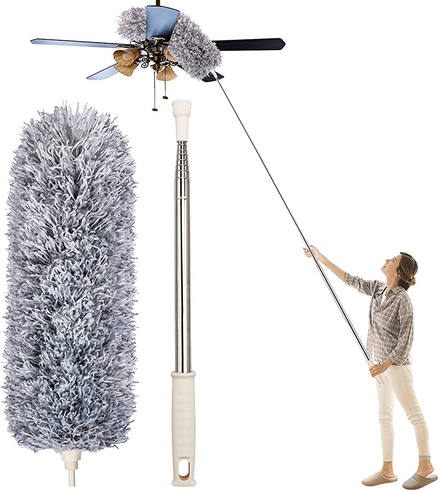 Microfibre Multipurpose Duster - Bendable, Washable and Extendable upto 100 inches - mamacleanin